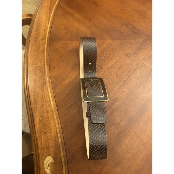 Banana Republic Leather Snakeskin Belt Sz S Made In Italy main image 8